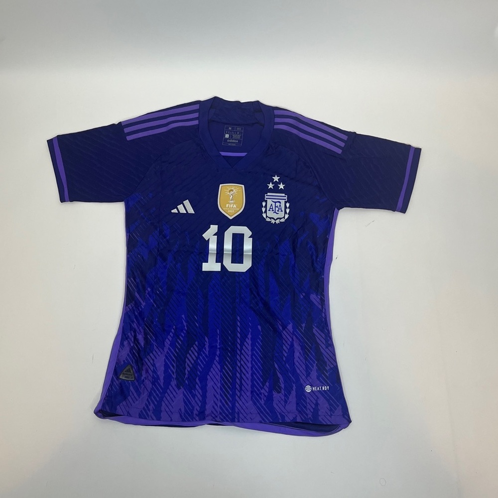 Argentina Away Jersey - FIFA World Cup 2022 - Messi #10 - 3 Star Edition
